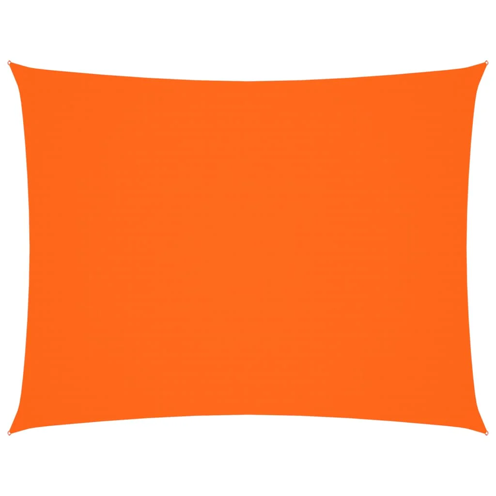 solsejl 3,5x4,5 m rektangulær oxfordstof orange - Image 2