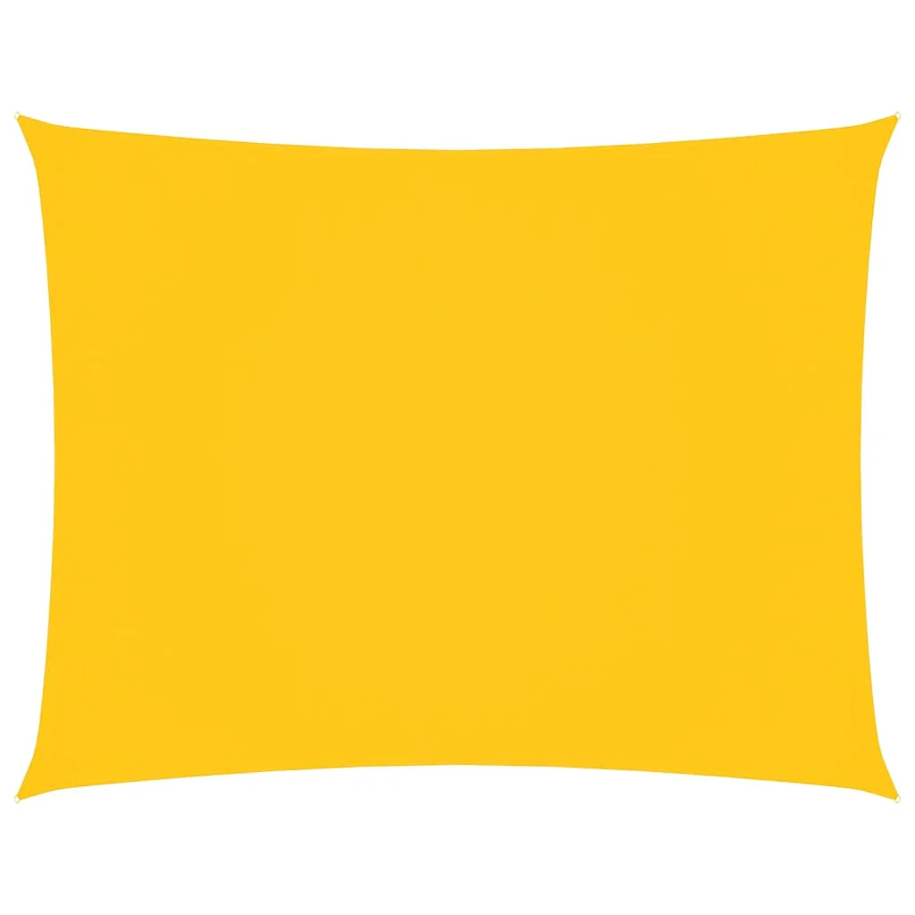 solsejl 3,5x5 m oxfordstof rektangulær gul - Image 2
