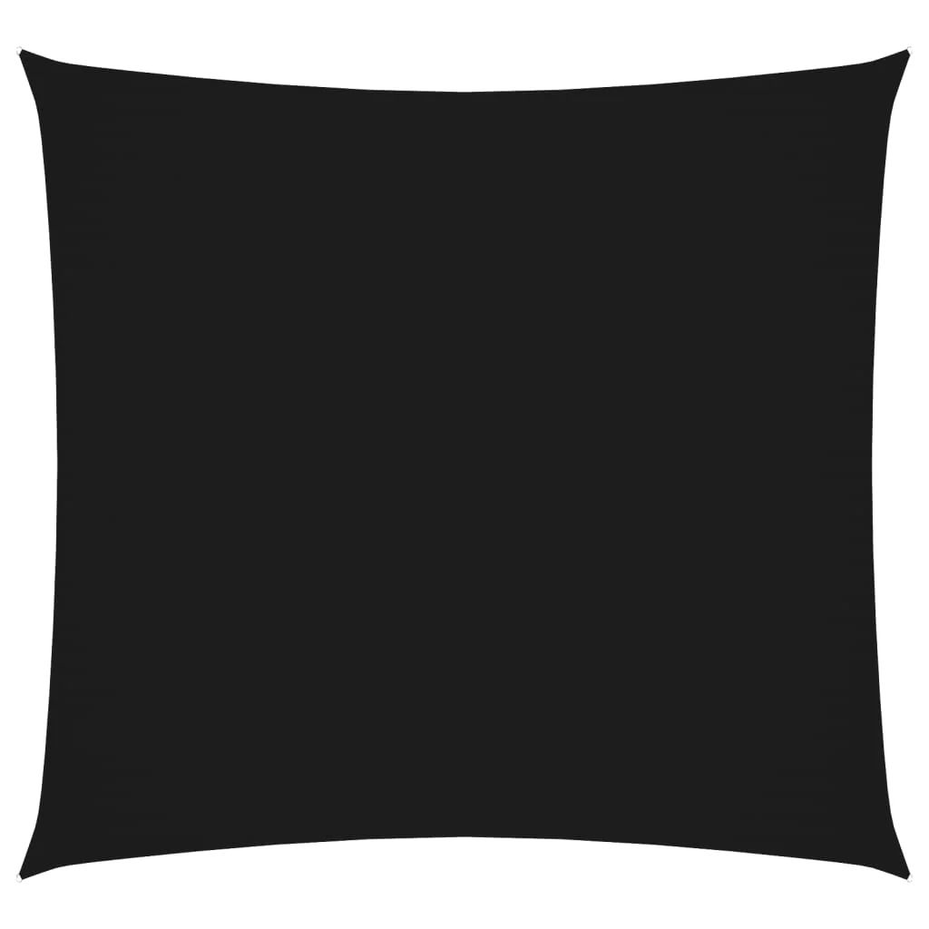 solsejl 3,6x3,6 m oxfordstof firkantet sort - Image 2