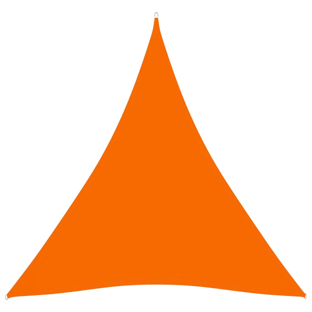 solsejl 3,6x3,6x3,6 m oxfordstof trekantet orange - Image 2