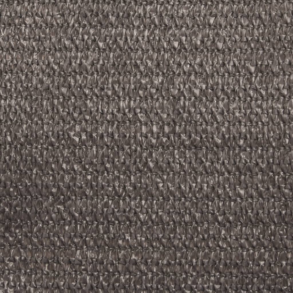 solsejl 3x4,5 m 160 g/m² HDPE antracitgrå - Image 8