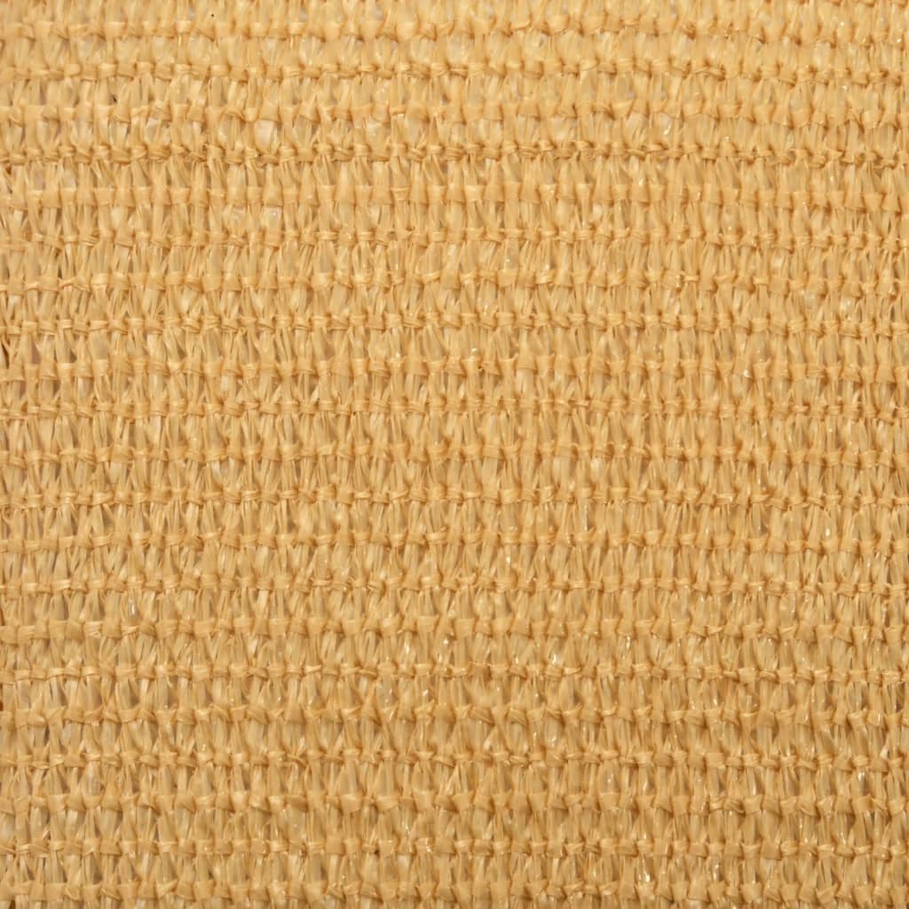 solsejl 3x4 m 160 g/m² HDPE rektangulær sandfarvet - Image 8