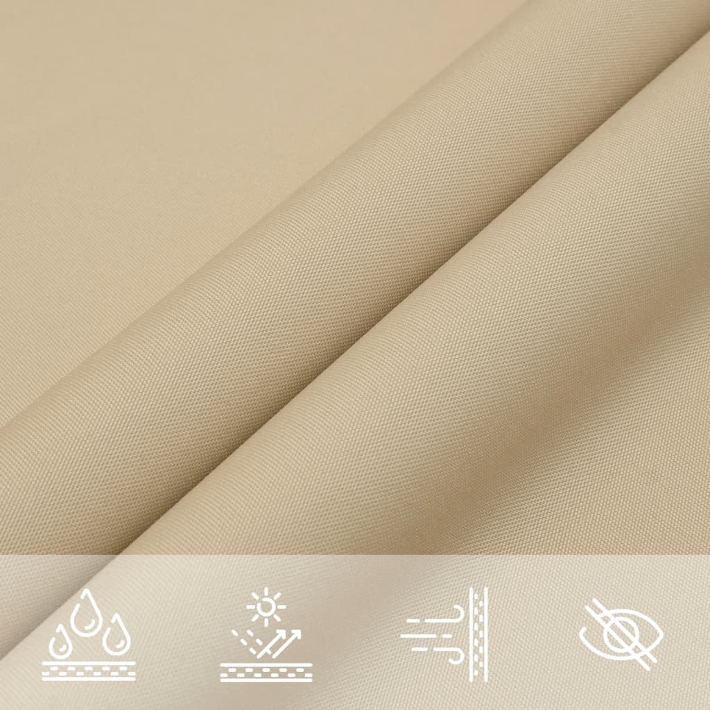 solsejl 3x4x5 m trekantet oxfordstof beige - Image 5