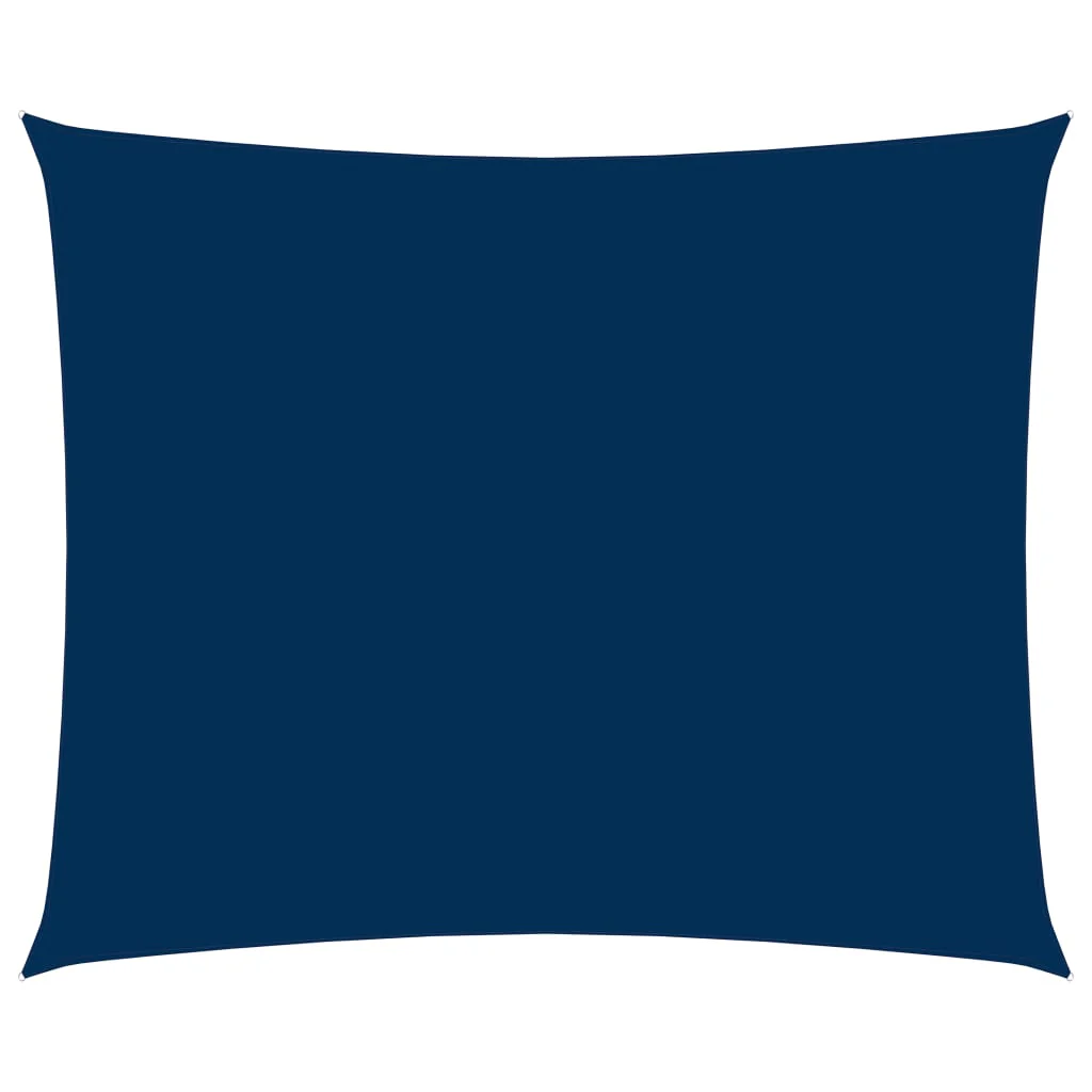 solsejl 3x5 m rektangulær oxfordstof blå - Image 2