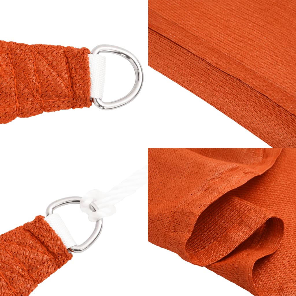 solsejl 3x6 m 160 g/m² HDPE rektangulær orange - Image 7