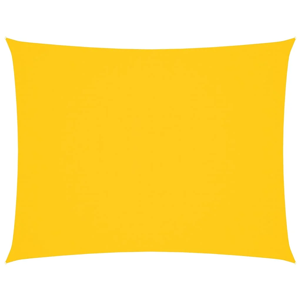 solsejl 3x6 m rektangulær oxfordstof gul - Image 2