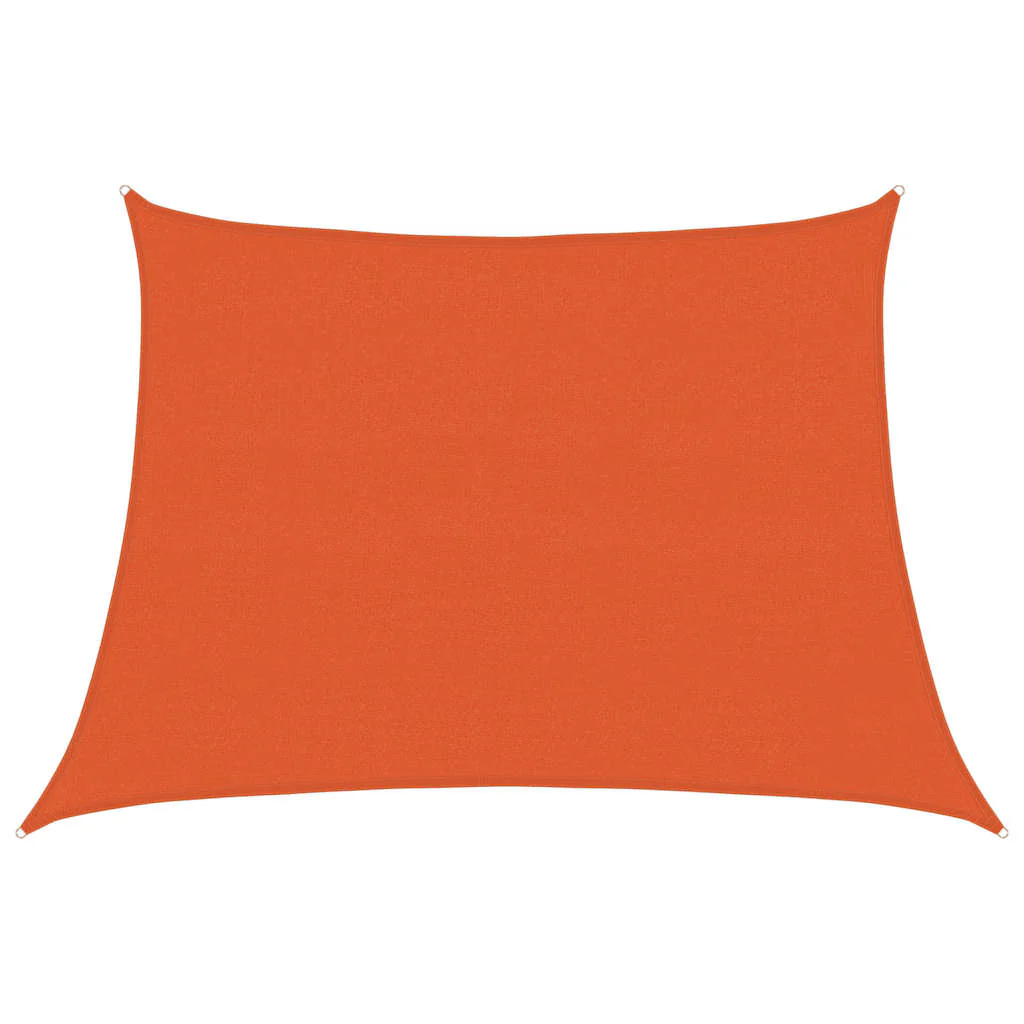 solsejl 4/5x3 m 160 g/m² trapezformet HDPE orange - Image 2