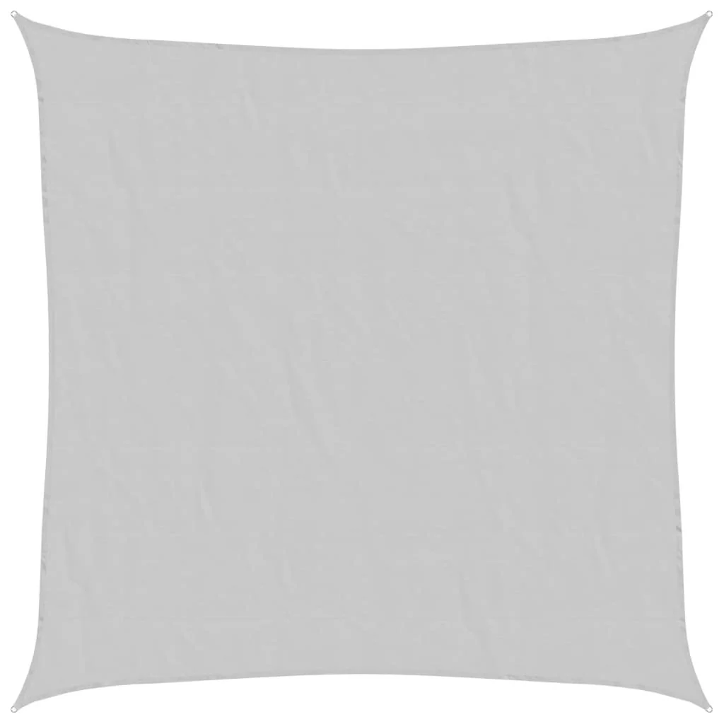 solsejl 4,5x4,5 m 100 % polyesterstof lysegrå - Image 2