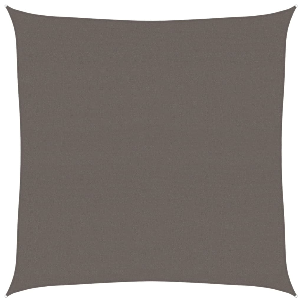 solsejl 4,5x4,5 m 160 g/m² HDPE antracitgrå - Image 2