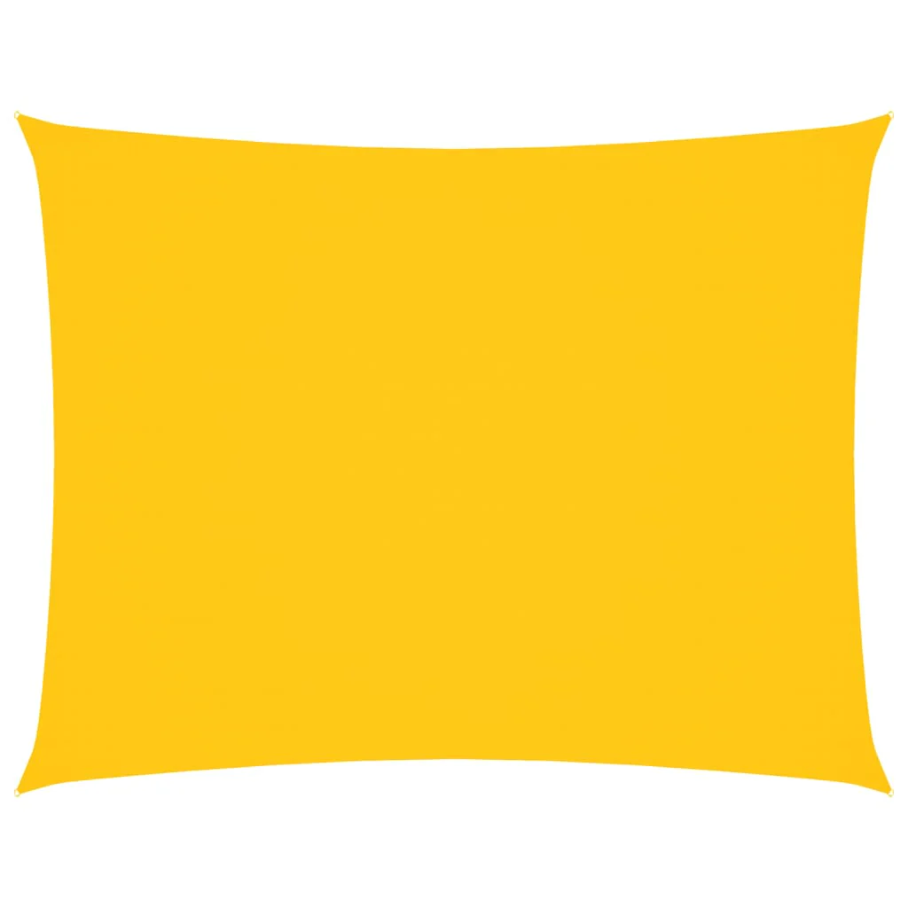 solsejl 4x5 m rektangulær oxfordstof gul - Image 2