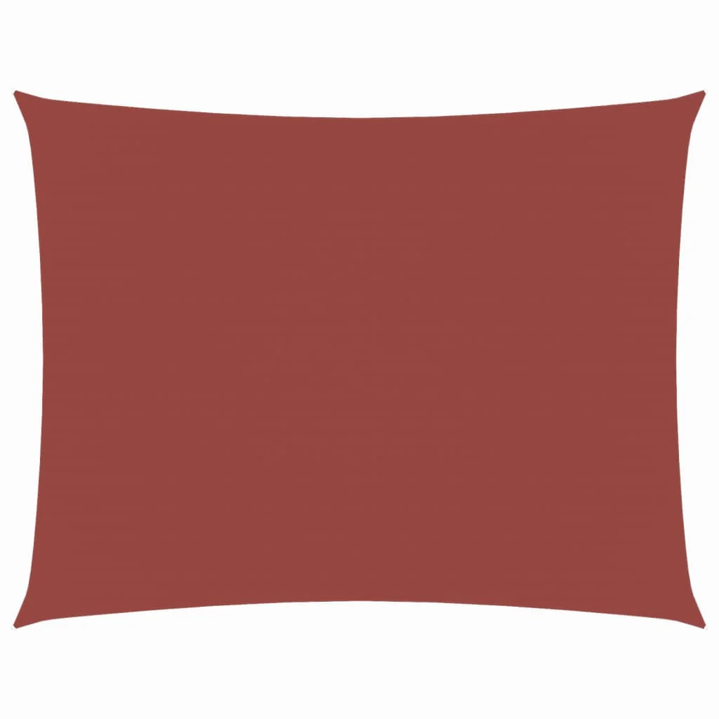 solsejl 4x5 m rektangulær oxfordstof terrakotta - Image 2