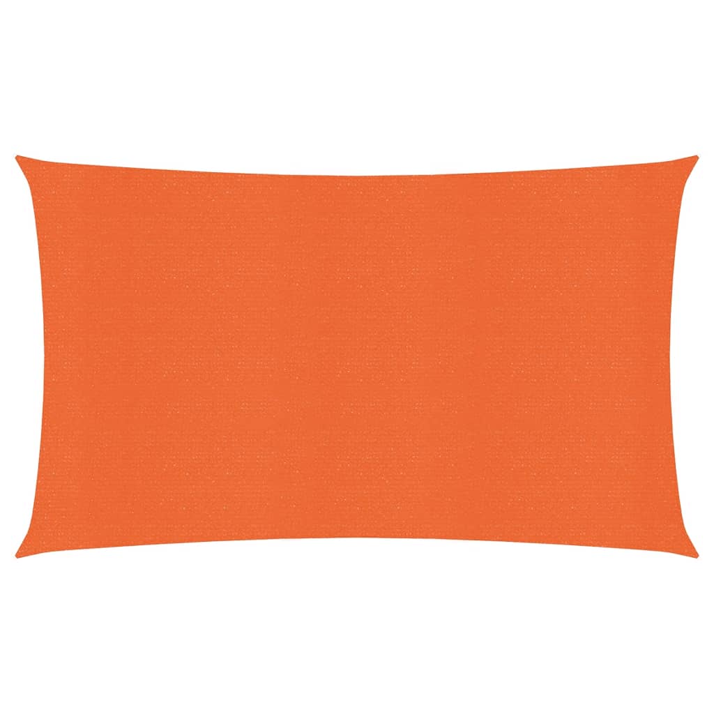 solsejl 4x7 m 160 g/m² HDPE rektangulær orange - Image 2