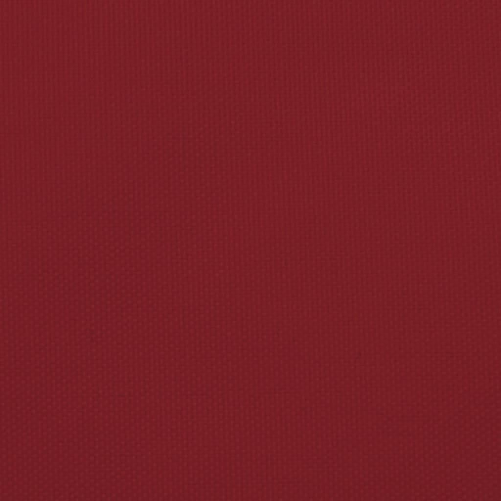 solsejl 5x6 m rektangulær oxfordstof rød - Image 8