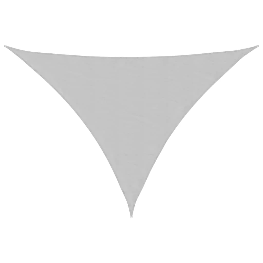 solsejl 7x5x5 m 100 % polyesterstof lysegrå - Image 2