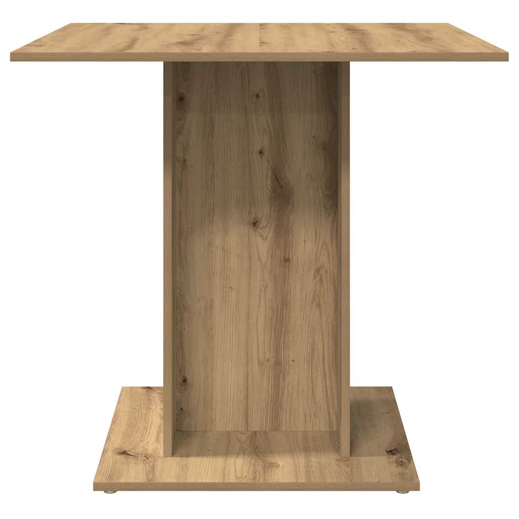 spisebord 80x80x75 cm konstrueret træ kunsteg - Image 5
