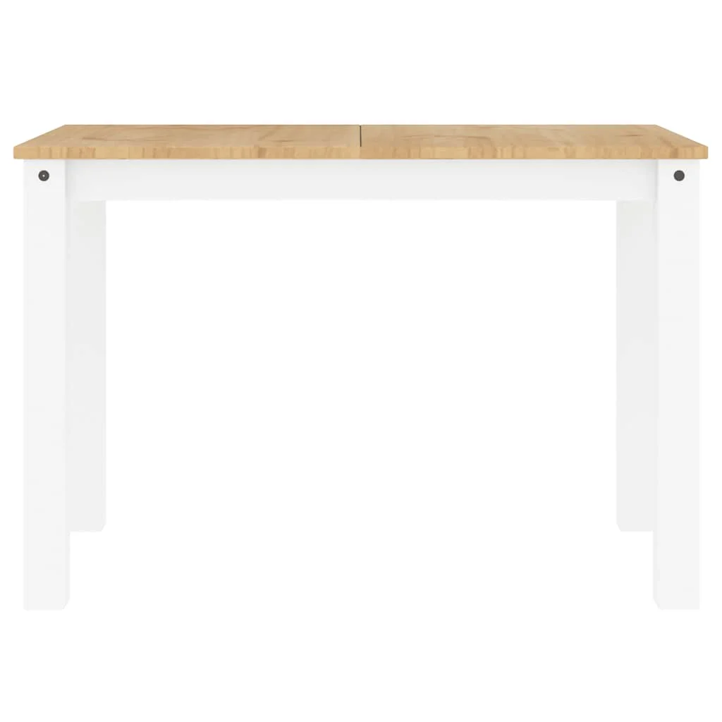 spisebord Panama 112x60x75 cm massivt fyrretræ hvid - Image 4