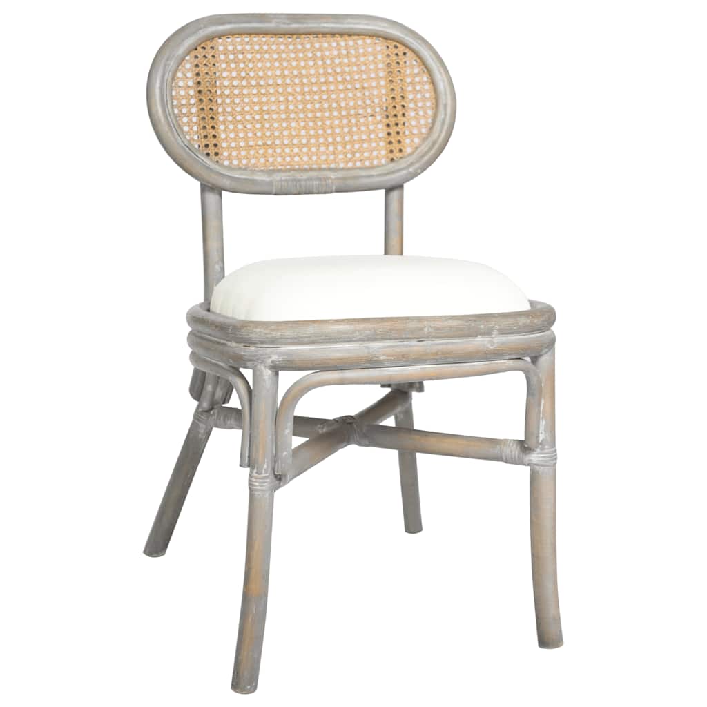 spisebordsstole 2 stk. hør grå - Image 2