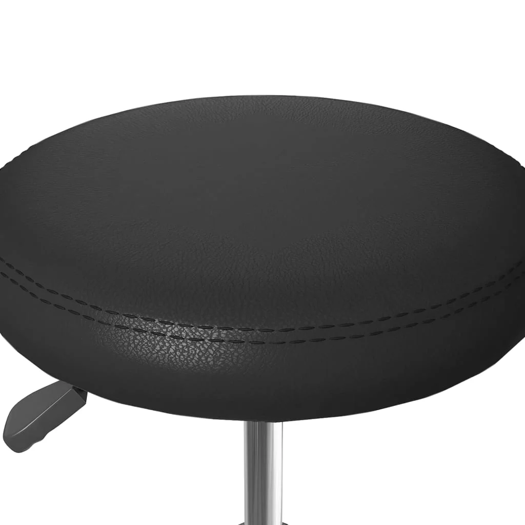 spisebordsstole 2 stk. kunstlæder sort - Image 7