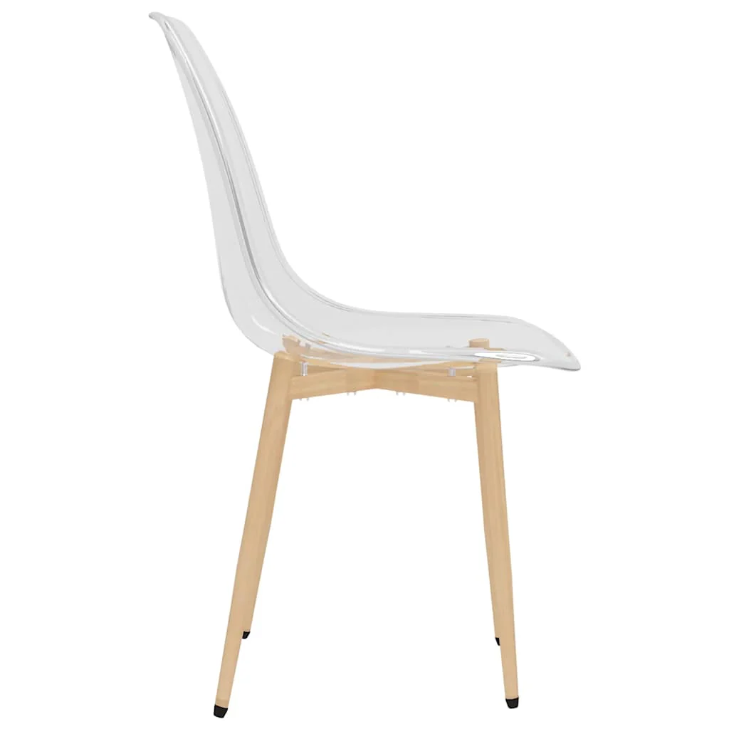 spisebordsstole 2 stk. PET transparent - Image 5