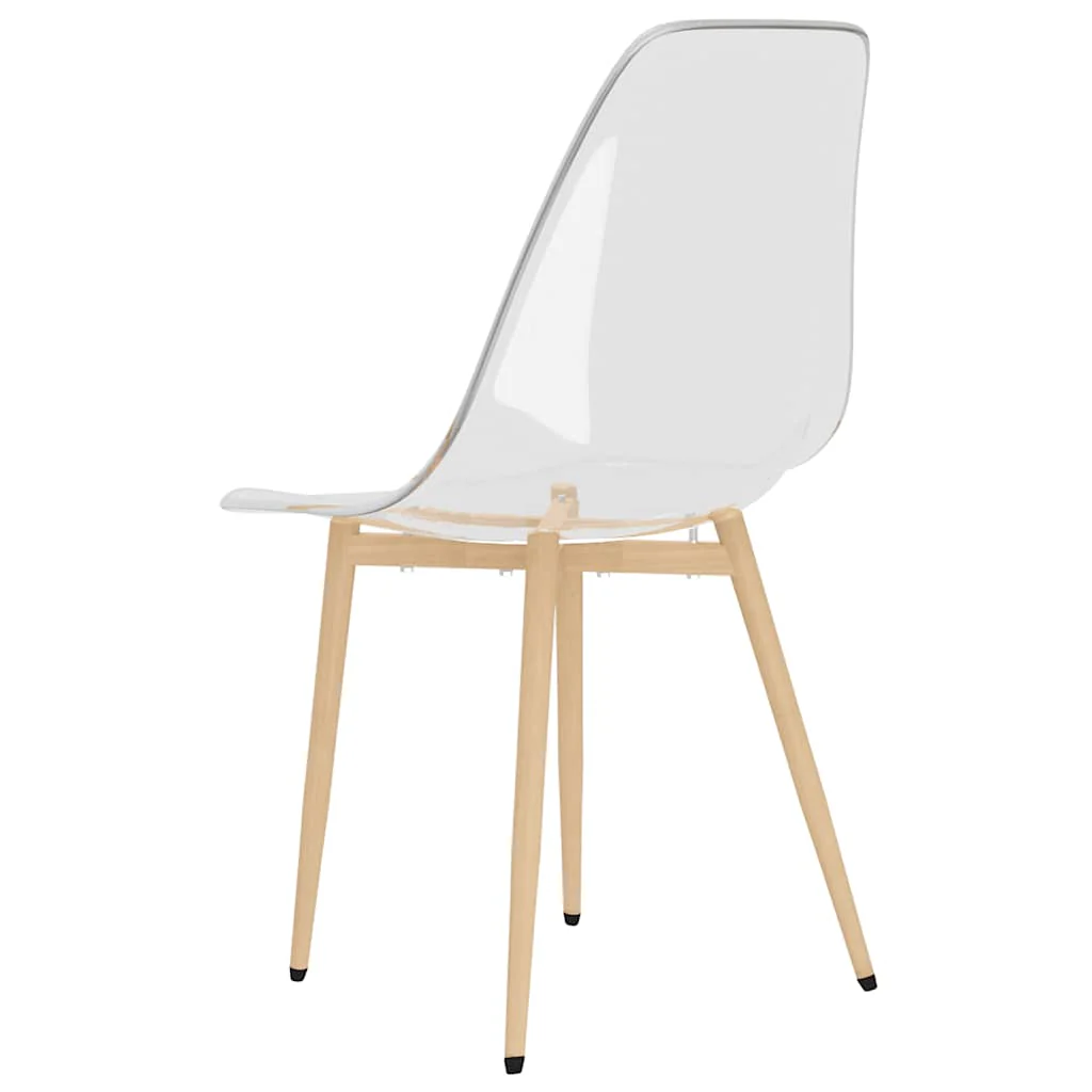 spisebordsstole 2 stk. PET transparent - Image 6