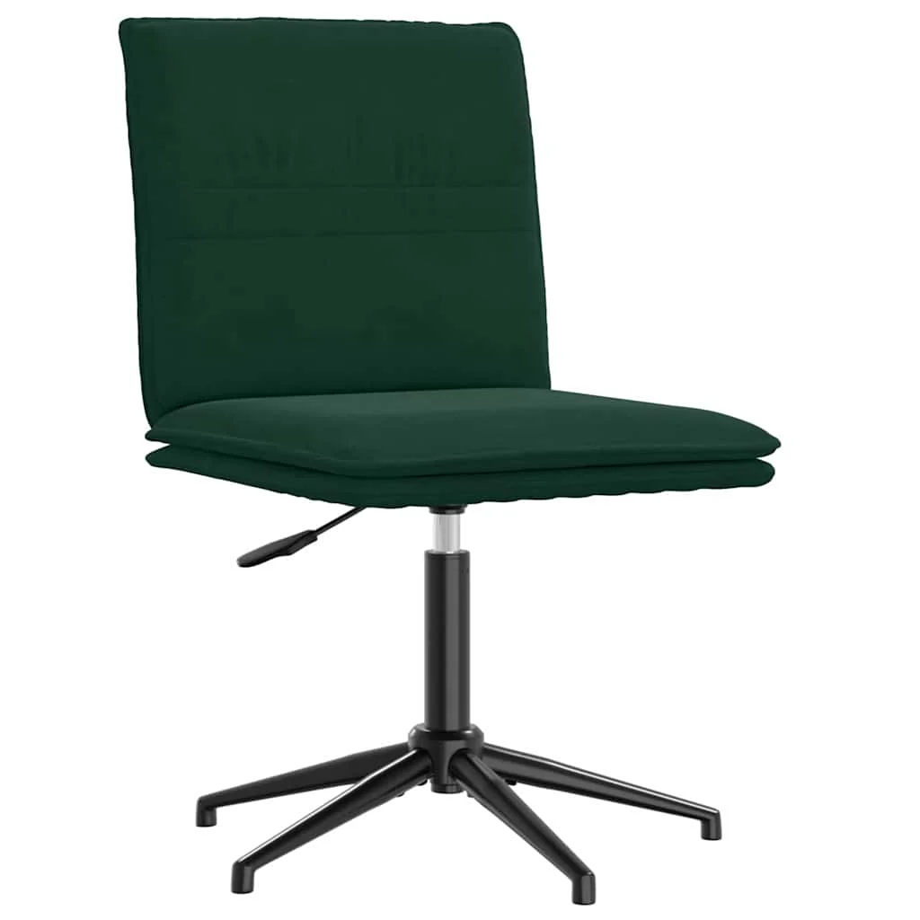 spisebordsstole 4 stk. velour mørkegrøn - Image 3