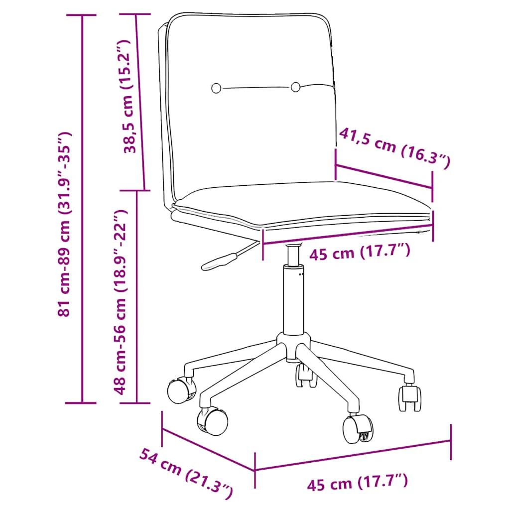 spisebordsstole 6 stk. kunstlæder sort - Image 9