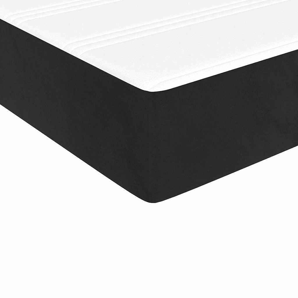 springmadras med pocketfjedre medium 80x160 cm til fløjl sort - Image 5