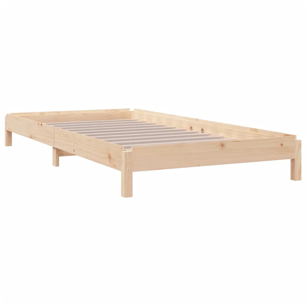 stabelbar seng 75x190 cm massivt fyrretræ - Image 7