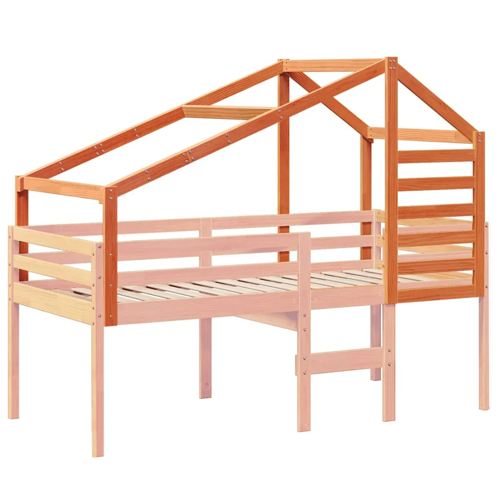stel til husseng 188x82x113 cm massivt fyrretræ gyldenbrun - Image 3