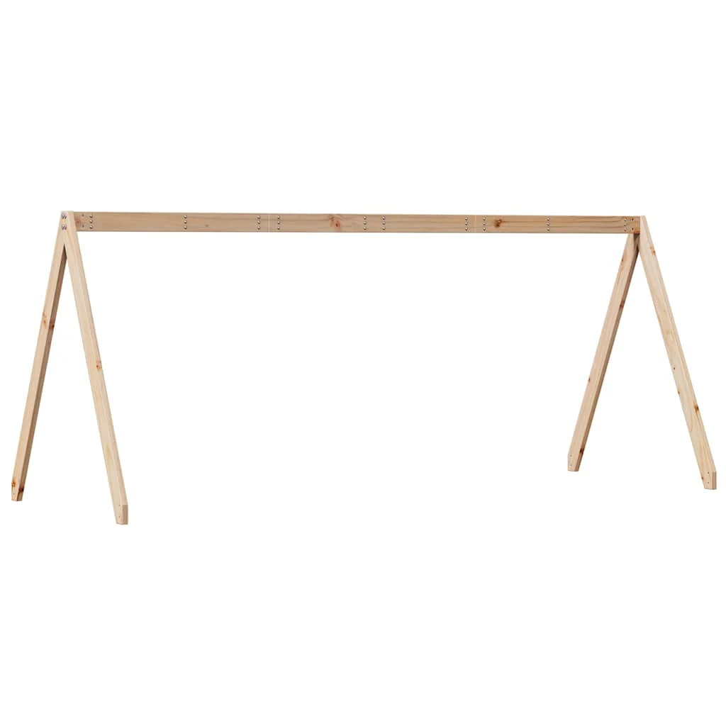 stel til husseng 199x80,5x88 cm massivt fyrretræ - Image 6