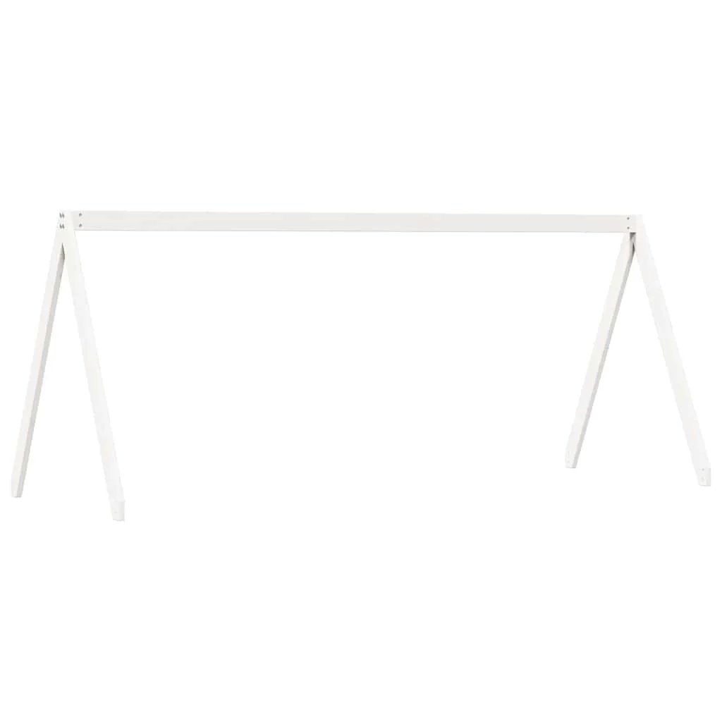 stel til husseng 199x95,5x88 cm massivt fyrretræ hvid - Image 2