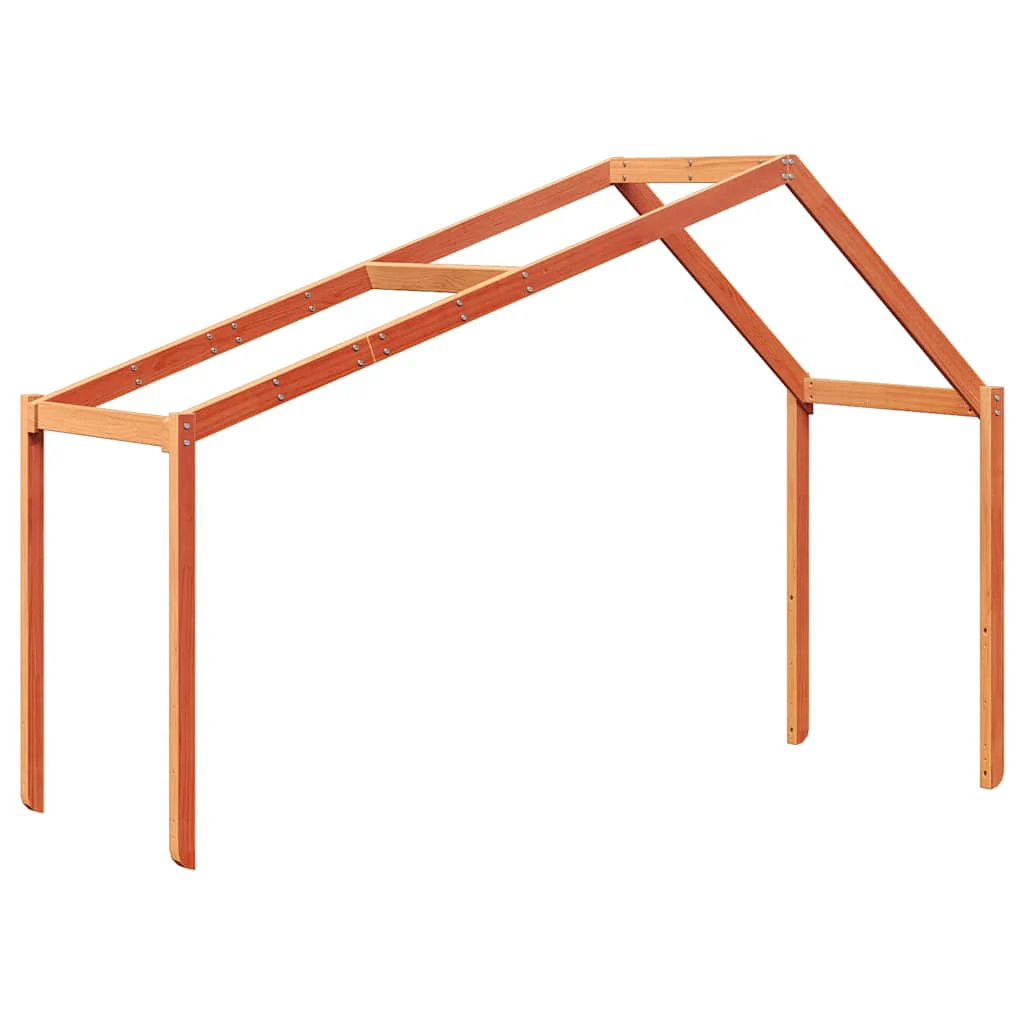 stel til husseng 203x80,5x142 cm massivt fyrretræ gyldenbrun - Image 2