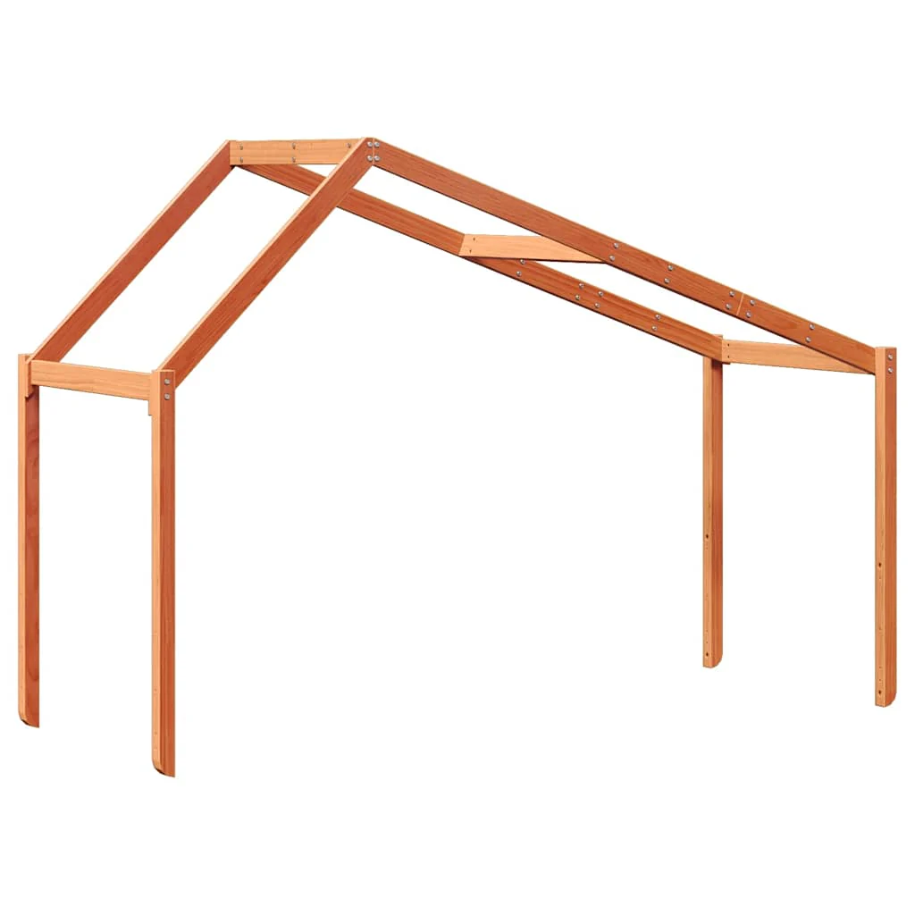 stel til husseng 203x80,5x142 cm massivt fyrretræ gyldenbrun - Image 6