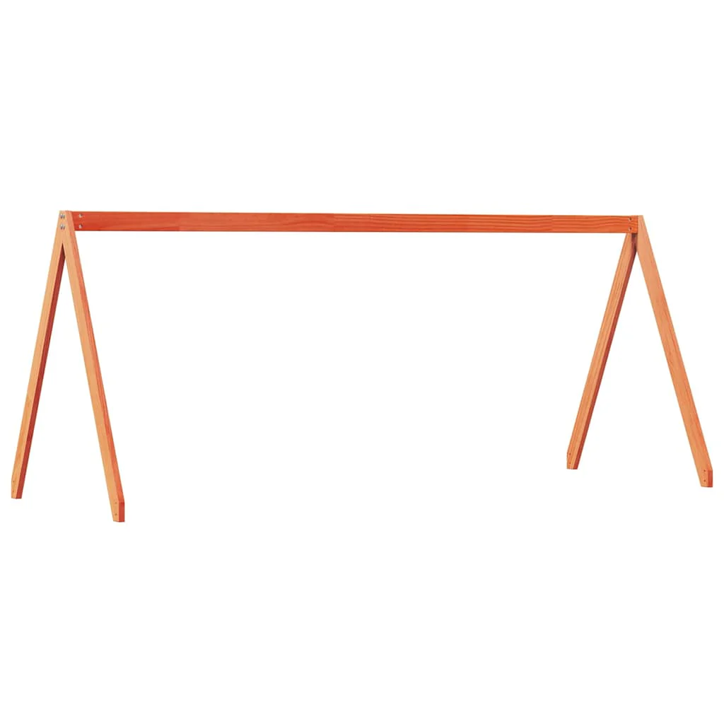 stel til husseng 203x95,5x142 cm massivt fyrretræ gyldenbrun - Image 2
