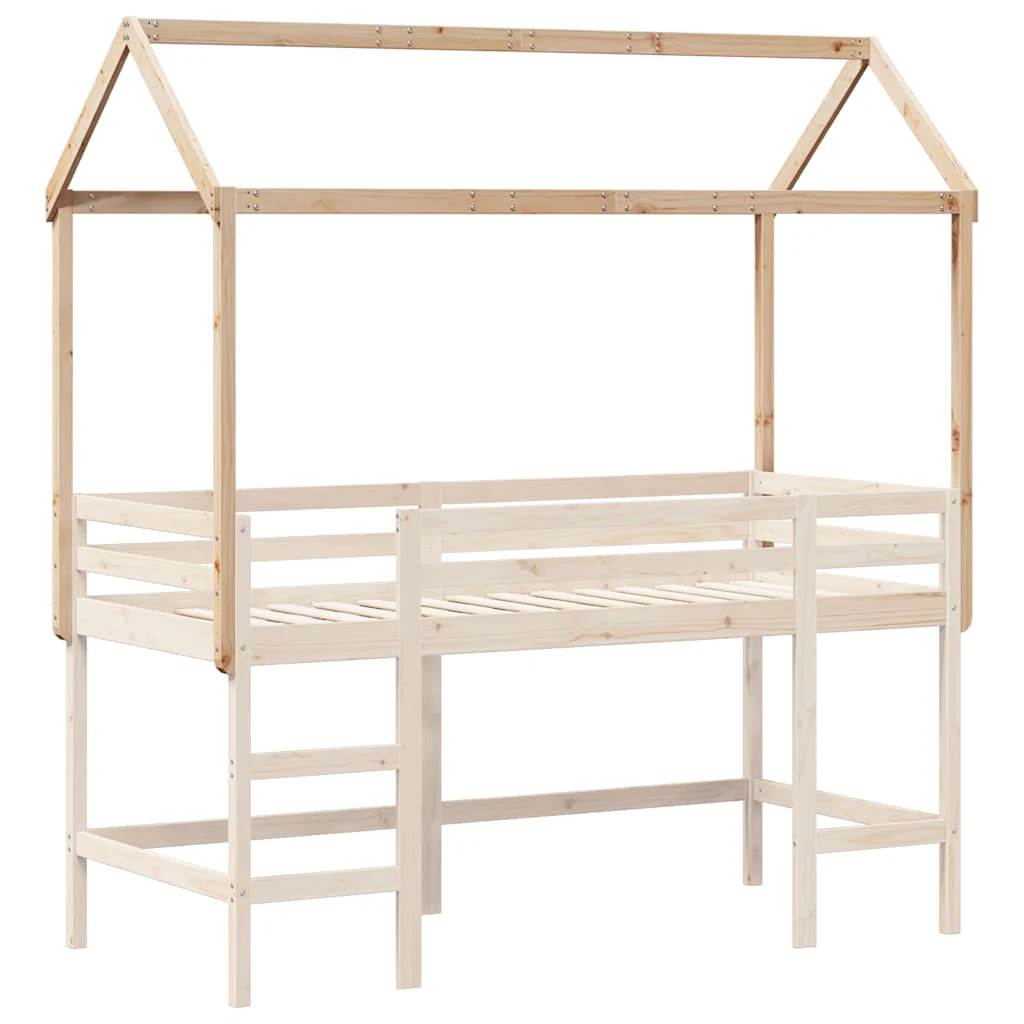 stel til husseng 207x95,5x159 cm massivt fyrretræ - Image 3