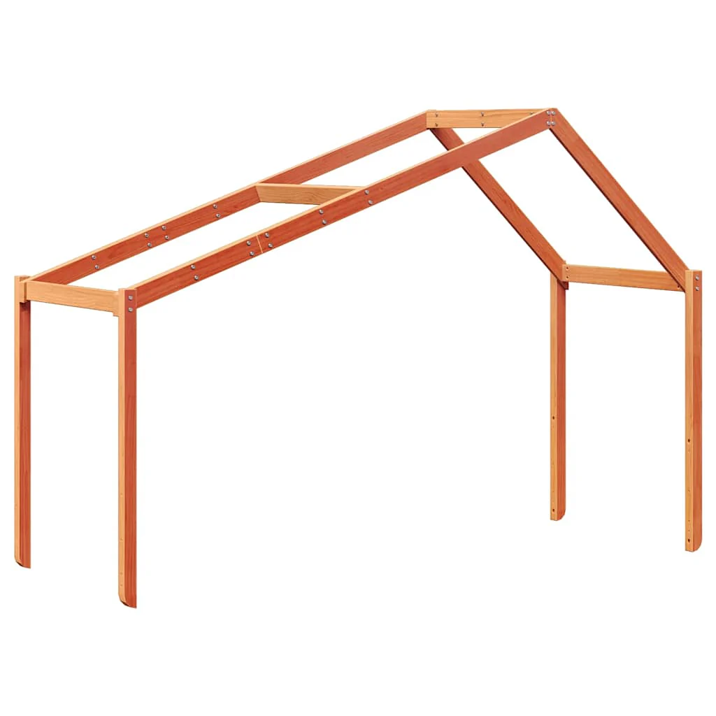 stel til husseng 213x85,5x144,5 cm massivt fyrretræ gyldenbrun - Image 2