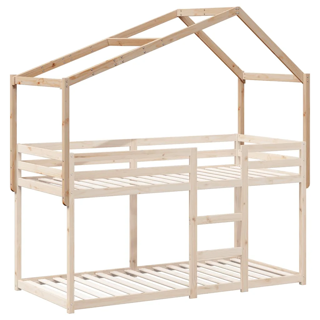 stel til husseng 213x95,5x144,5 cm massivt fyrretræ - Image 3