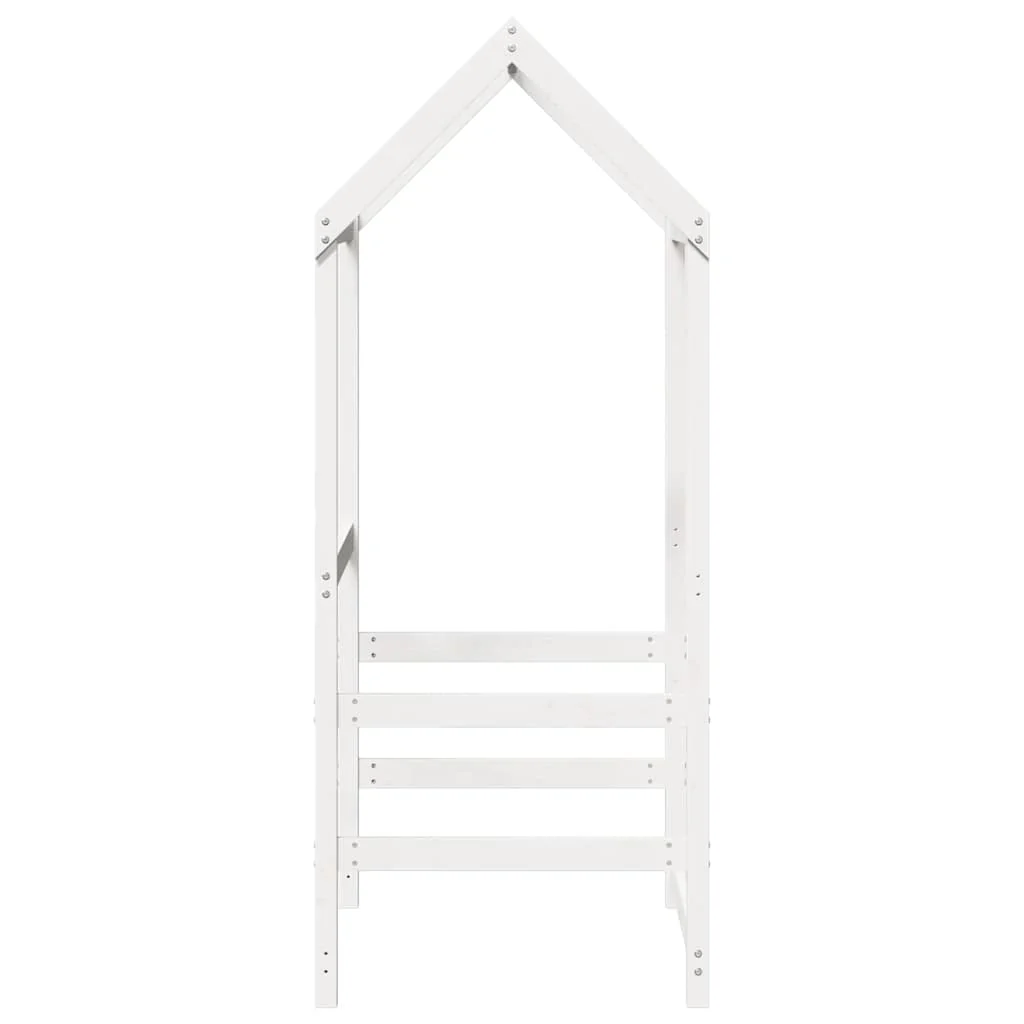 stel til husseng 98x70x176,5 cm massivt fyrretræ hvid - Image 5