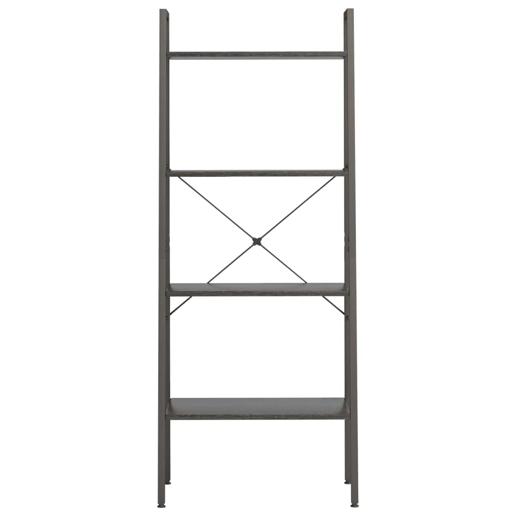 stigereol med 4 hylder 56x35x140 cm sort - Image 3