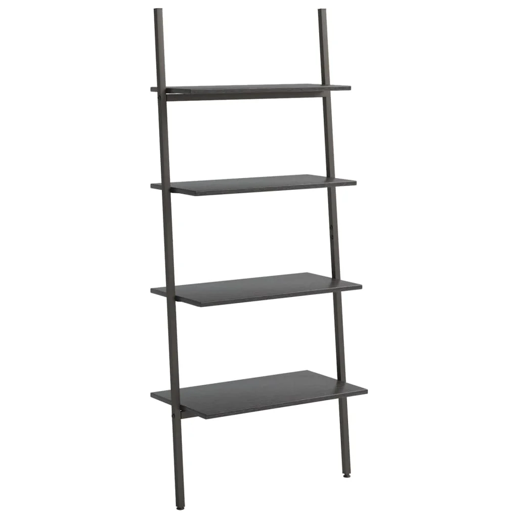 stigereol med 4 hylder 64x34x150,5 cm sort - Image 2