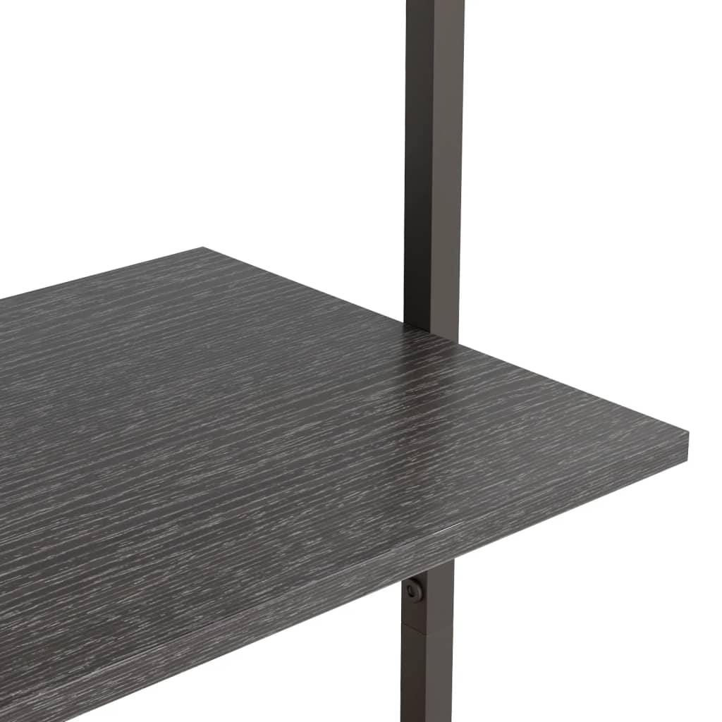 stigereol med 4 hylder 64x35x152,5 cm sort - Image 6