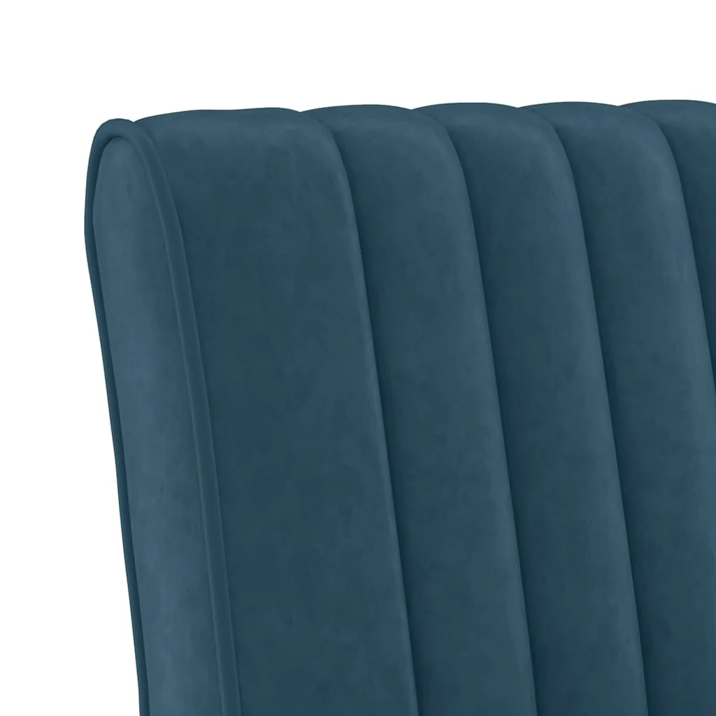 stol velour blå - Image 6