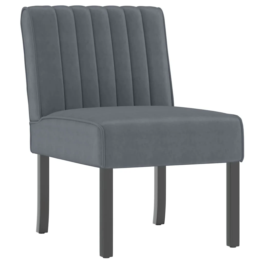 stol velour mørkegrå - Image 2