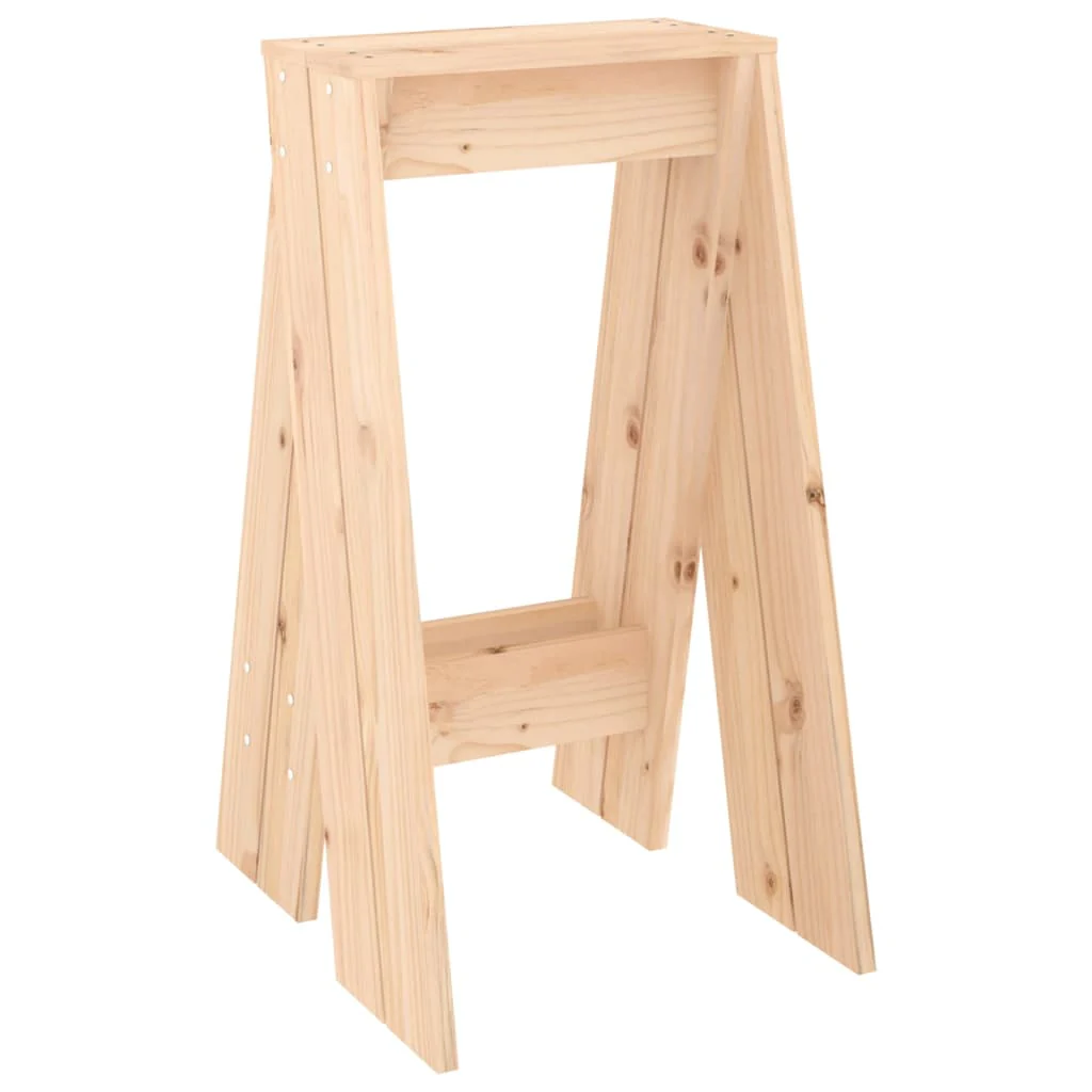 taburetter 2 stk. 40x40x75 cm massivt fyrretræ - Image 5
