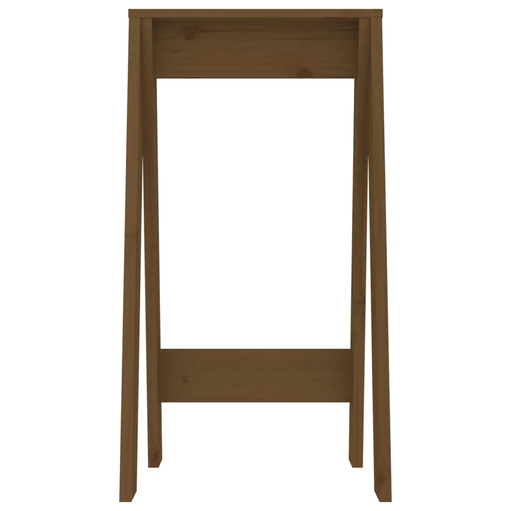 taburetter 2 stk. 40x40x75 cm massivt fyrretræ gyldenbrun - Image 6