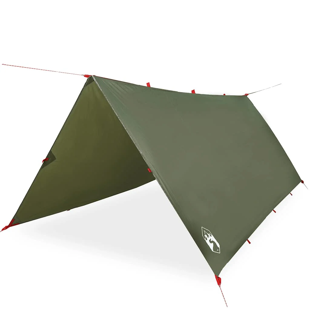 tarp 366x306 cm vandtæt olivengrøn - Image 2