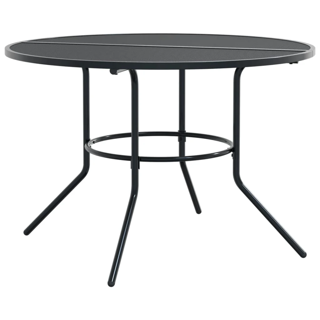 terrassebord Ø110x72,5 cm pulverlakeret stål antracitgrå - Image 2
