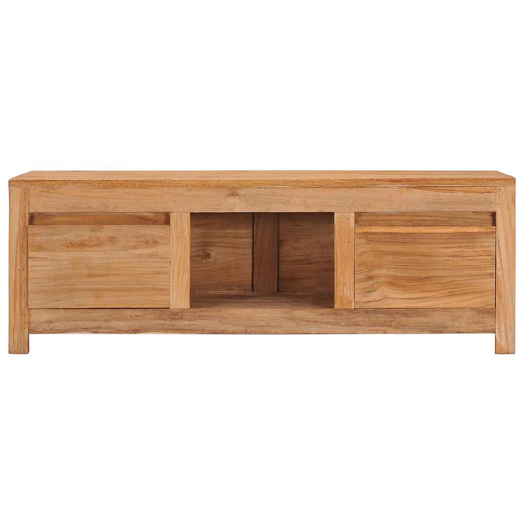 tv-bord 100x30x35 cm massivt teaktræ - Image 2