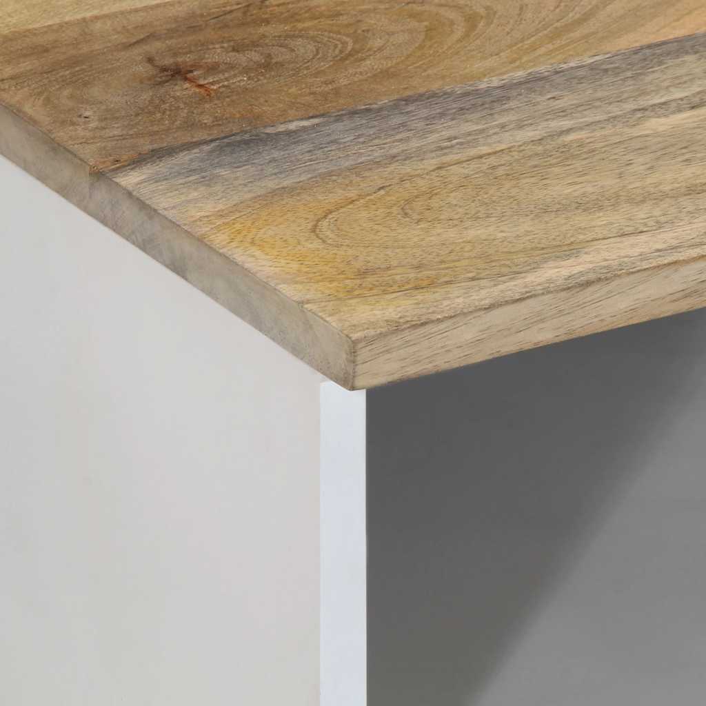 tv-bord 100x33,5x46 cm massivt mangotræ - Image 6
