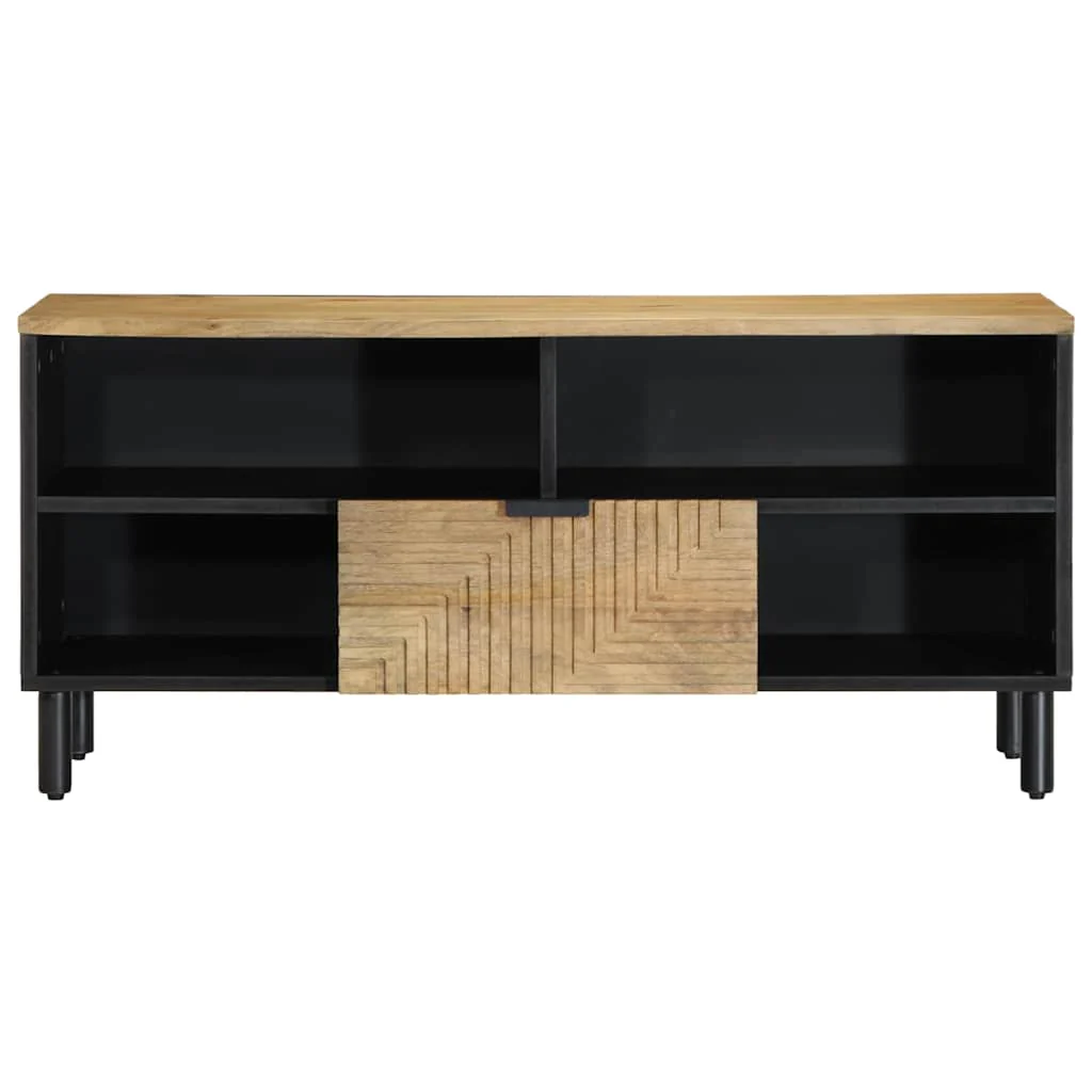 tv-bord 100x33x46 cm massivt mangotræ brun - Image 3